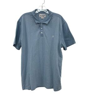 Original Penguin Munsingwear Golf Polo Shirt Men's XL Blue Jacquard Cotton